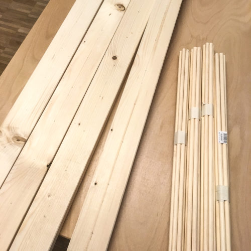 DIY - das Holz für eine Papierleiter